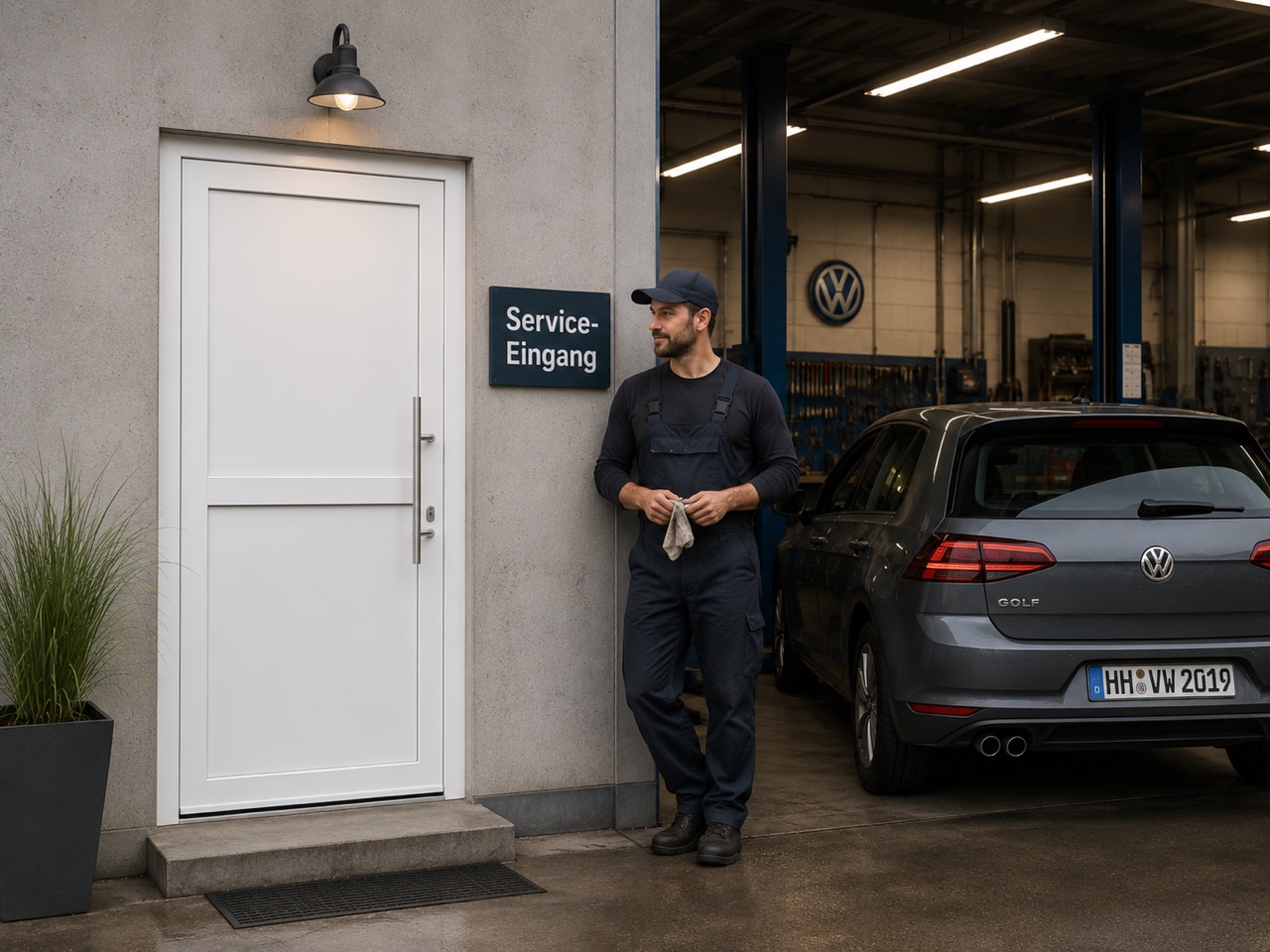 Nebeneingangstür für Sanierung und moderne Gebäude