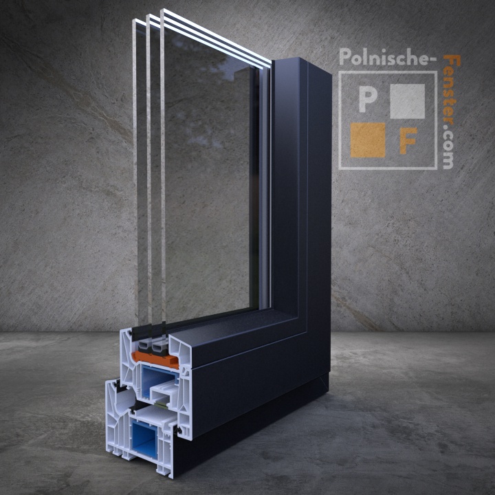 Fenster aus Kunststoff und Aluminium